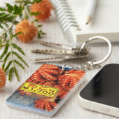 タコのTakoのたこのTsukijiの魚市場、東京、日本 キーホルダー (正面右)