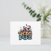 タコはがき ポストカード (スタンド正面)