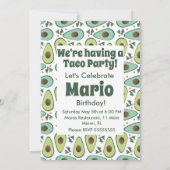 タコはっきりしたパーティー誕生会 招待状 (裏面)