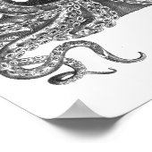 タコはスティートソンハットを着て、ヴィンテージ、カウボーイハット ポスター (角)