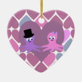 タコはハートを好む セラミックオーナメント (正面)