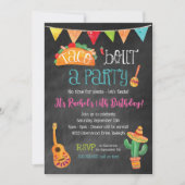 タコはパーティーシャルボード招待状 招待状 (正面)