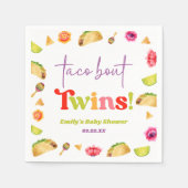 タコは双子だ!フィエスタベビーシャワー スタンダードカクテルナプキン (正面)