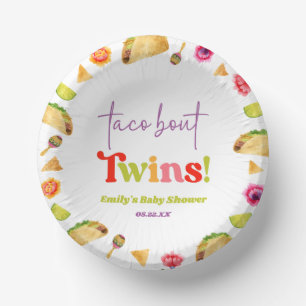 タコは双子だ！フィエスタベビーシャワー ペーパーボウル