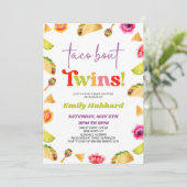 タコは双子だ！フィエスタベビーシャワー 招待状 (スタンド正面)