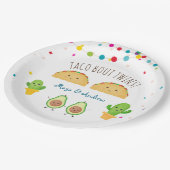 タコは双子を！フィエスタテーマツインベビーリビールイン ペーパープレート (アングル)