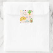 タコは大きい1を取る – フィエスタテーマ誕生日 スクエアシール (バッグ)