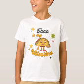 タコは私のバレンタイン Tシャツ (正面)