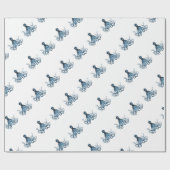 タコは航海のな沿岸海のビーチの青をkraken ラッピングペーパー (フラット)