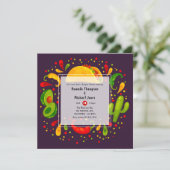 タコをテーマにしたカップルのシャワー 招待状 (スタンド正面)