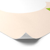 タコをテーマにした赤ちゃんシャワー性別のゲームポストを推測 ポスター (角)