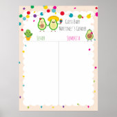 タコをテーマにした赤ちゃんシャワー性別のゲームポストを推測 ポスター (正面)