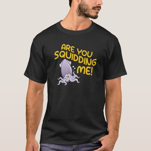 タコを押しつぶしてるのか Tシャツ (正面)