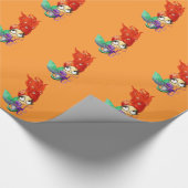 タコを持つ不気味な人魚 ラッピングペーパー (角)