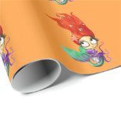 タコを持つ不気味な人魚 ラッピングペーパー (ロールコーナー)