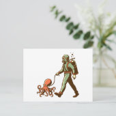 タコを歩かせる ポストカード (スタンド正面)