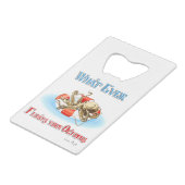 タコを浮かべるものは クレジットカード栓抜き (正面アングル)