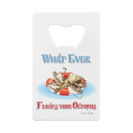 タコを浮かべるものは クレジットカード栓抜き (裏面)