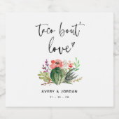 タコアウトラブウォーター色サボテン多肉フィエスタ ビールラベル (シングルラベル)