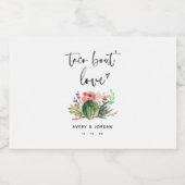 タコアウトラブウォーター色サボテン多肉フィエスタ リキュールボトルラベル (シングルラベル)