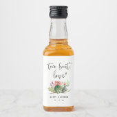 タコアウトラブウォーター色サボテン多肉フィエスタ リキュールボトルラベル (正面)