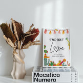 タコアウトラブサボタコスバーサイン ポスター