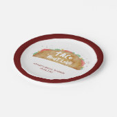 タコアウトラブズ結婚ブライダルシャワーフィエスタ ペーパープレート (アングル)