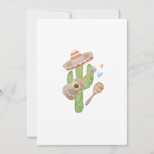 タコアウトラブメキシコフェスタブライダルシャワー 招待状 (裏面)