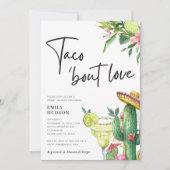 タコアウトラブメキシコブライダルシャワー 招待状 (正面)