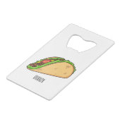 タコアニメイラストレーション クレジットカード栓抜き (正面アングル)