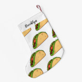 タコアニメイラストレーション スモールクリスマスストッキング (裏面 (吊り時))