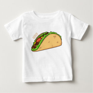 タコアニメイラストレーション ベビーTシャツ