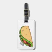 タコアニメイラストレーション ラゲッジタグ (正面縦)