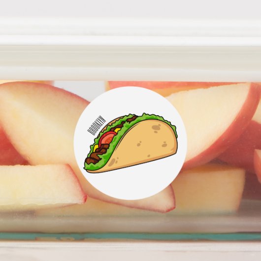 タコアニメイラストレーション ラベル (貼付)