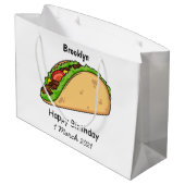 タコアニメイラストレーション ラージペーパーバッグ (裏面アングル)