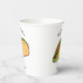 タコアニメイラストレーション 紙コップ (左)