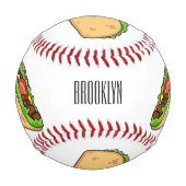 タコアニメイラストレーション 野球ボール (裏面)