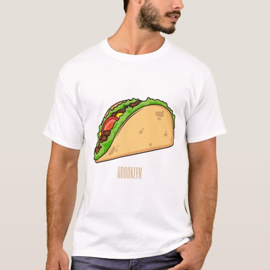 タコアニメイラストレーション Tシャツ (正面)