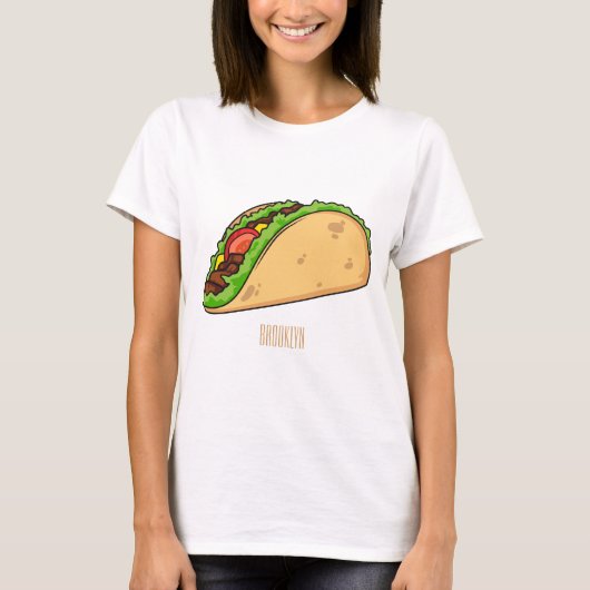 タコアニメイラストレーション Tシャツ (正面)