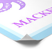 タコアンダーザシー名前をカスタムするプリント ポスター (角)