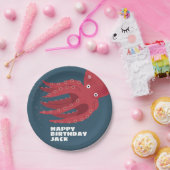 タコアンダーシーテーマの誕生日 ペーパープレート (パーティー)