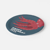 タコアンダーシーテーマの誕生日 ペーパープレート (アングル)