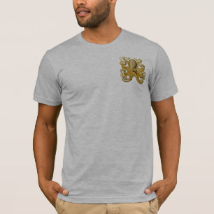 タコアンティークイラストレーションシーモンスター Tシャツ