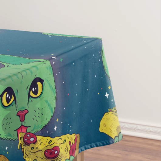 タコアンドピザコズミック宇宙猫 テーブルクロス (インサイチュ)