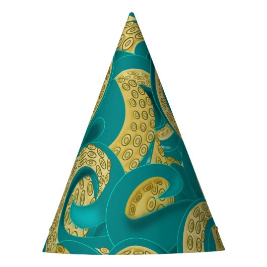 タコアート – 触手 – ミグンドスケッチ  パーティーハット (正面)