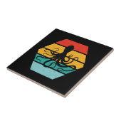 タコイカ海の生き物の触手サンセット タイル (側面)