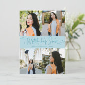 タコイズブルーの「Watch Her Soar」マルチフォト卒業カード 案内状 (スタンド正面)