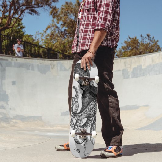 タコイラストレーションスケートボード スケートボード (室外2)