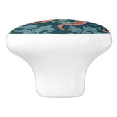 タコウィリアムモリススタイルシーシー海マリン セラミックノブ (側面)