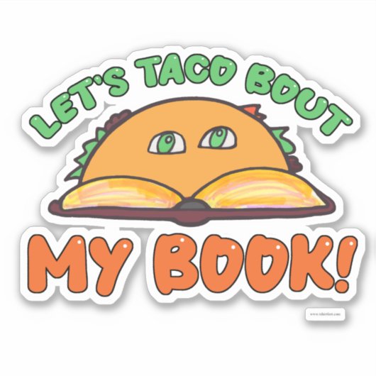 タコウォークマイブックおもしろい作家プロモーションアート シール (正面)